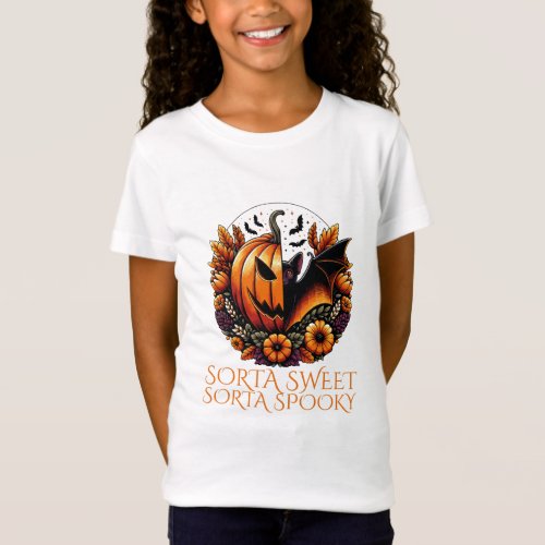 Sorta Sweet Sorta Spooky Girls T_Shirt