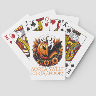 Sorta Sweet Sorta Spooky Poker Cards