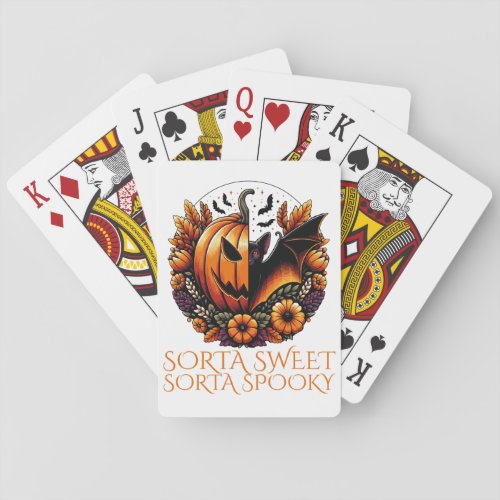 Sorta Sweet Sorta Spooky Poker Cards