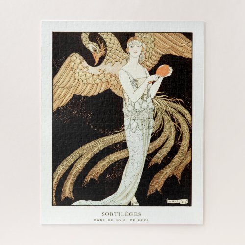 Sortilèges: Evening dress by George Barbier  Jigsaw Puzzle