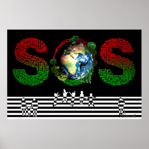 SOS Earth Poster