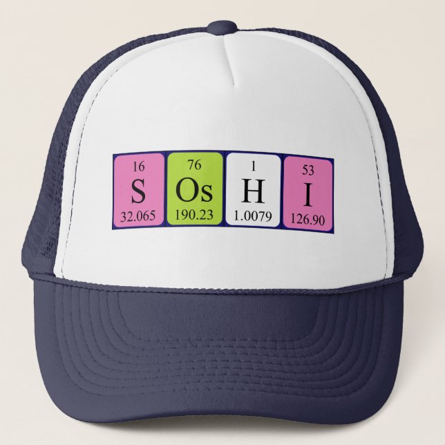 Soshi periodic table name hat (Front)