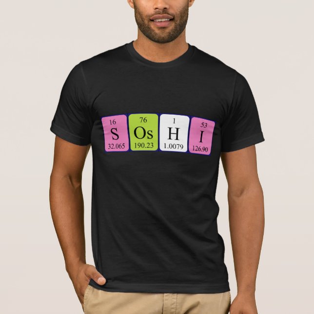 Soshi periodic table name shirt (Front)