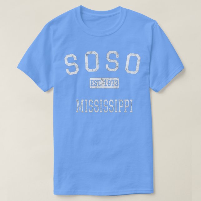 Soso Mississippi MS Vintage  T-Shirt (Design Front)