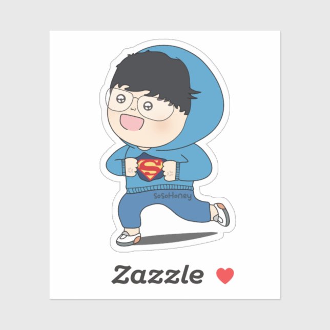 sosoHoney(3) Superman Sticker (Sheet)