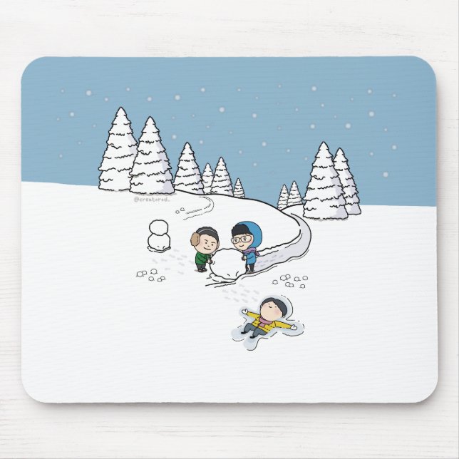 sosoHoney(55) winter  Mouse Pad (Front)