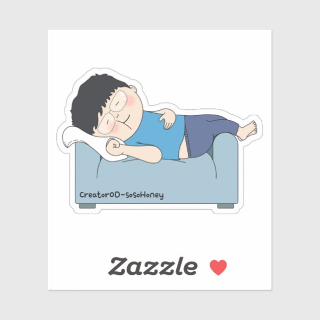 sosoHoney(60) sleep Sticker (Sheet)