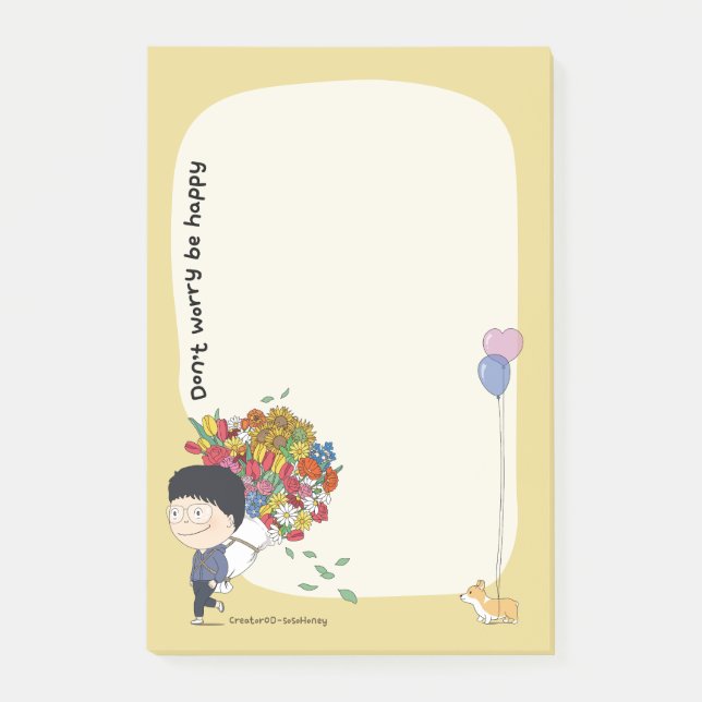 sosoHoney(68) flower Post-it Notes (Front)