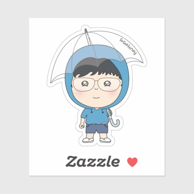 sosoHoney(8) rain Sticker (Sheet)