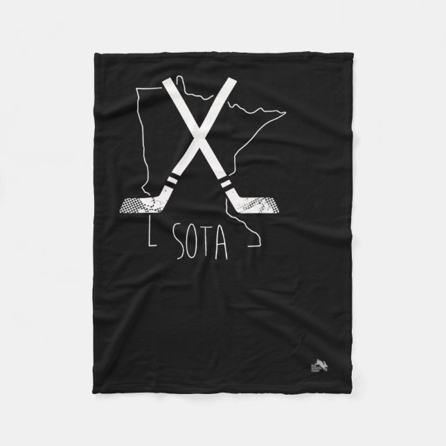 Sota Minnesota Hockey  Fleece Blanket (Front)