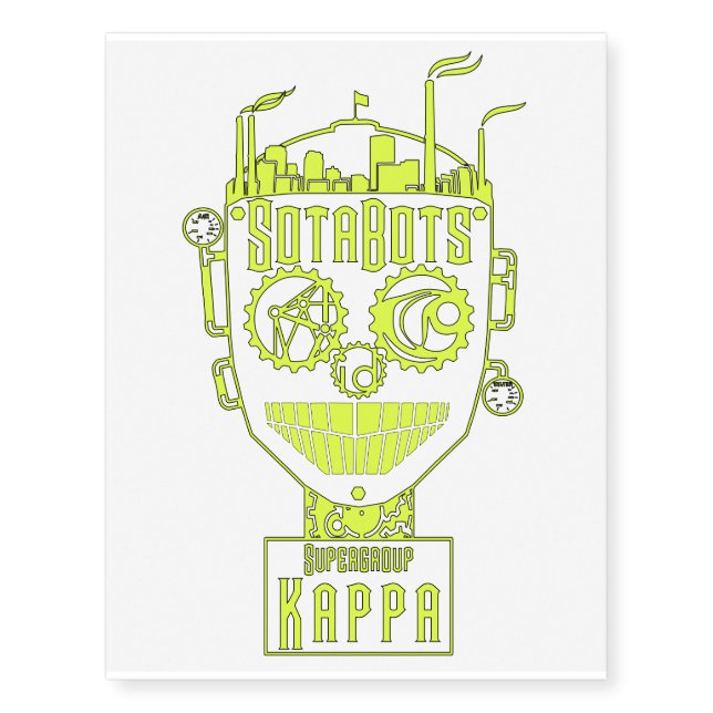SOTABots 2557 Kappa "Mr. Mutiny" Temporary Tattoos (Front)