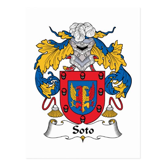 Soto Family Crest Postcard