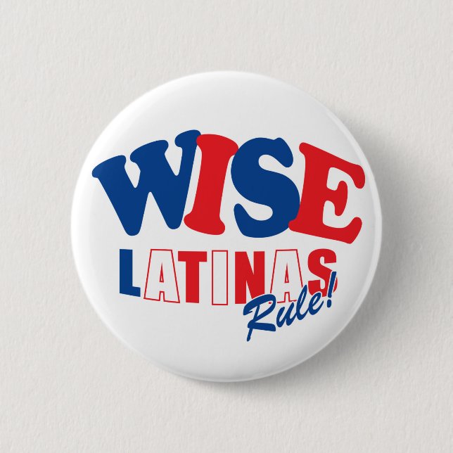 sotomayor wise latina button red blue (Front)