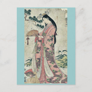 Sotoori hime by Hosoda, Eishi Ukiyoe Postcard
