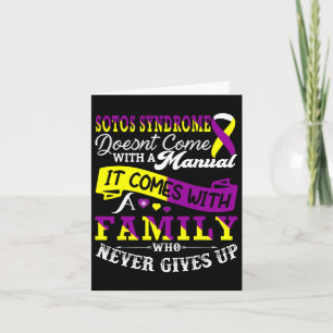Sotos Syndrome Awareness Family Support Yellow And Card