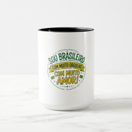Sou Brasileiro Com Muito Orgulho Vintage Mug