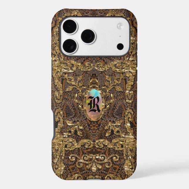 Soubrette Elegant Monogram Iphone Case (Back)