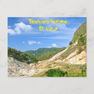 Soufriere Volcano in St. Lucia Postcard