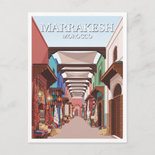 Souk Semmarine Marrakesh Morocco Keepsake Postcard