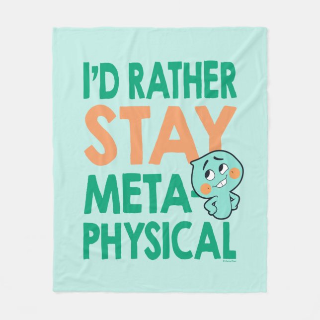 Soul | 22 - I'd Rather Stay Metaphysical Fleece Blanket (Front)