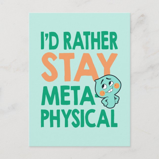Soul | 22 - I'd Rather Stay Metaphysical Postcard (Front)