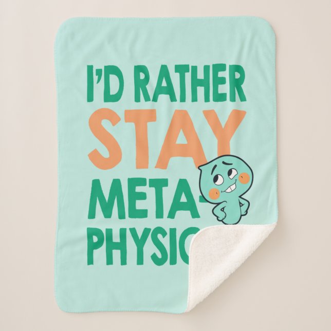 Soul | 22 - I'd Rather Stay Metaphysical Sherpa Blanket (Front)