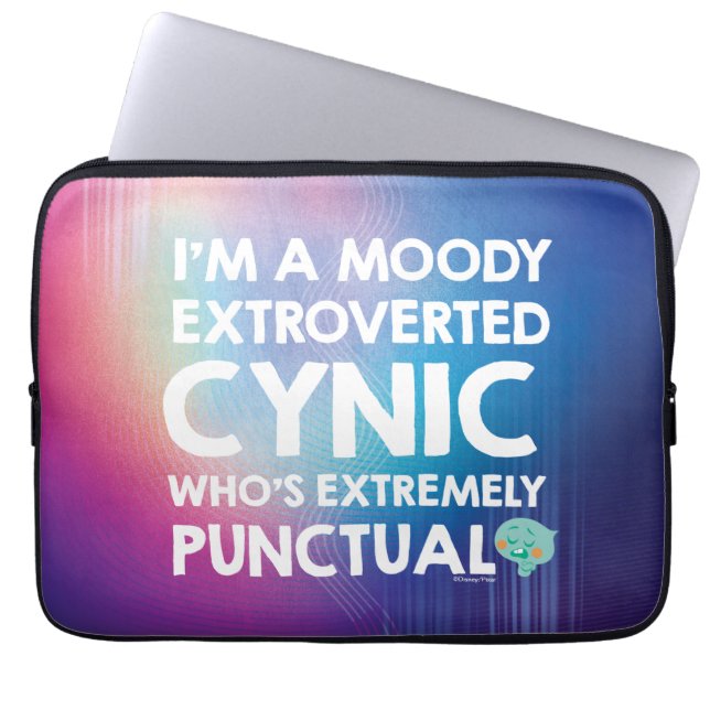 Soul | 22 - I'm A Moody Extroverted Cynic Laptop Sleeve (Front)