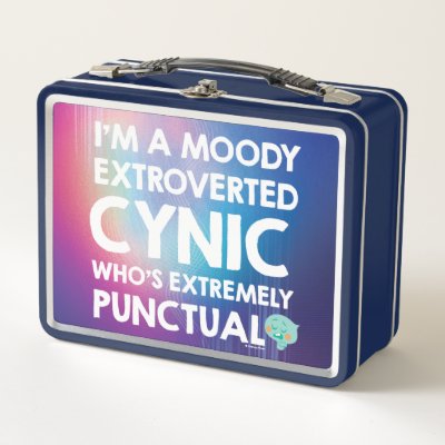 Soul | 22 - I'm A Moody Extroverted Cynic Metal Lunch Box