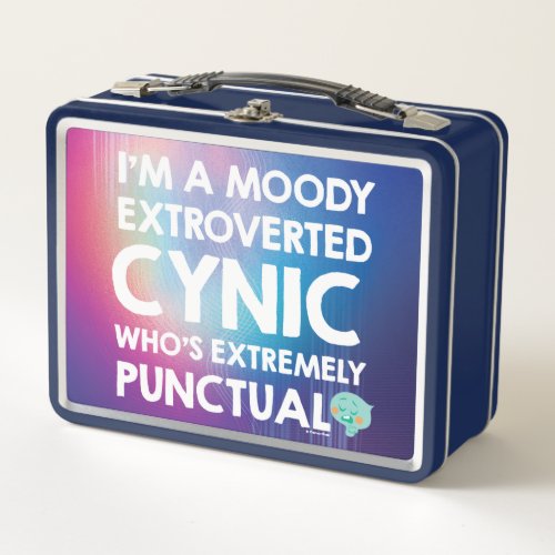 Soul  22 _ Im A Moody Extroverted Cynic Metal Lunch Box