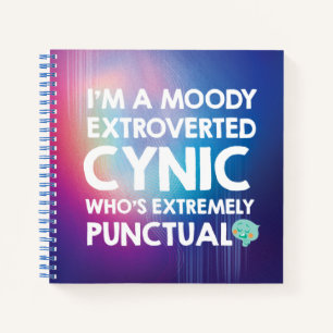 Soul   22 - I'm A Moody Extroverted Cynic Notebook