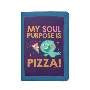Soul 22 - My Soul Purpose Is Pizza Tri-fold Wallet