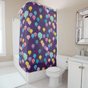 Soul   22 & New Souls Pattern Shower Curtain