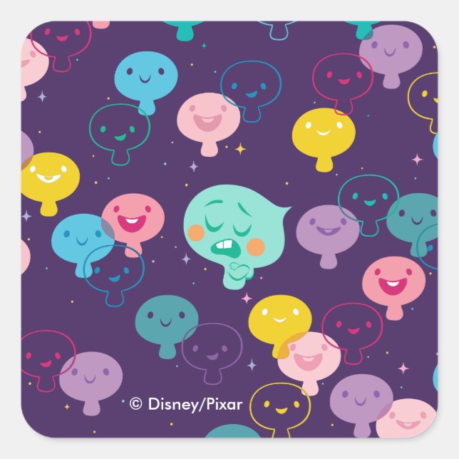 Soul | 22 & New Souls Pattern Square Sticker (Front)