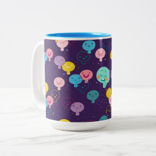 Soul 22 & New Souls Pattern Two-Tone Coffee Mug