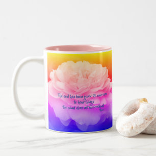 Soul And Mind Rumi Inspirational Quote Two-Tone Coffee Mug