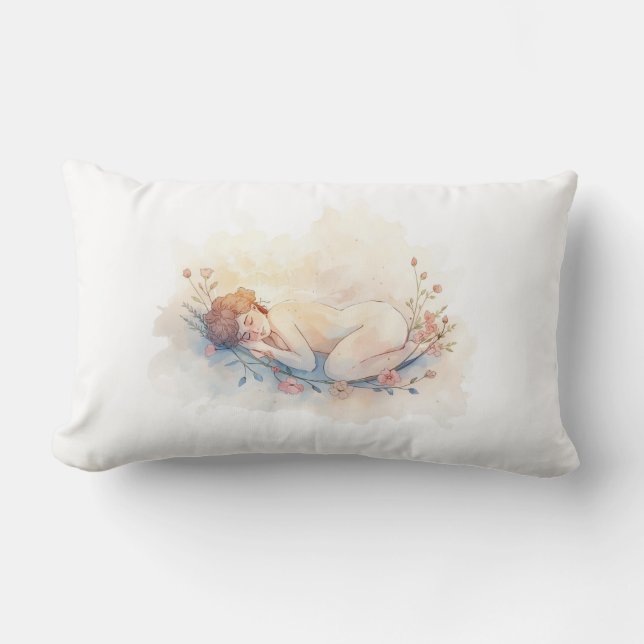 Soul at Rest – A Sanctuary of Stillness Lumbar Pillow (Front)