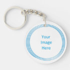 Soul Blissed Circle Custom Key Chain, 2 sided