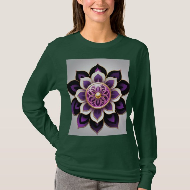 "Soul Blossom Emblem " Long sleeve T-Shirt (Front)