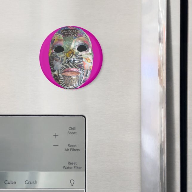 Soul Comes In All Colors Mask Magnet (In Situ (Fridge))