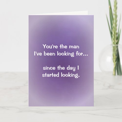 Soul Connection Poem for Him Holiday Card