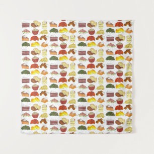 Soul Food Favorites Foodie Southern Cuisine Art Tapestry