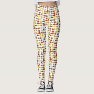 Soul Food Favorites Foodie Southern Cuisine Leggings