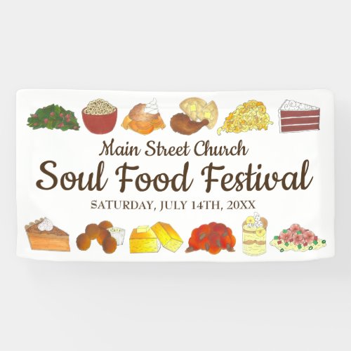 Soul Food Festival Event Southern Cuisine Cooking Banner