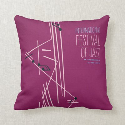 Soul | International Festival of Jazz Editorial Throw Pillow