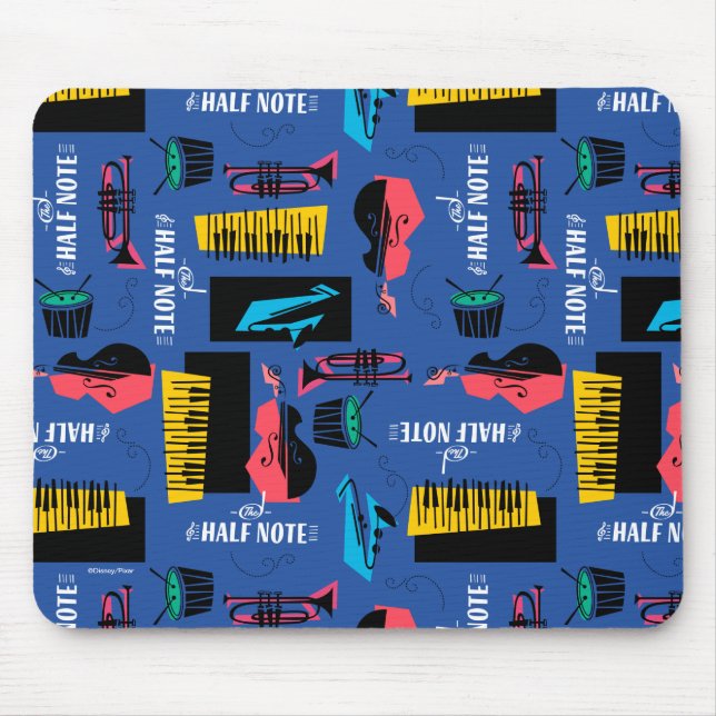 Soul | Jazz Instrument Pattern Mouse Pad (Front)