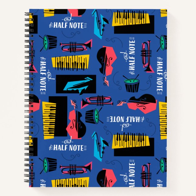 Soul | Jazz Instrument Pattern Notebook (Front)