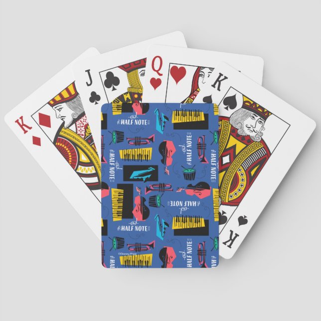 Soul | Jazz Instrument Pattern Playing Cards (Back)