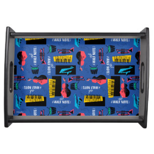 Soul Jazz Instrument Pattern Serving Tray