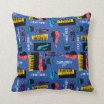 Soul | Jazz Instrument Pattern Throw Pillow