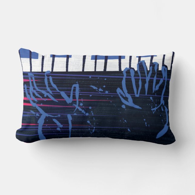 Soul | Jazz Piano Editorial Art Lumbar Pillow (Front)